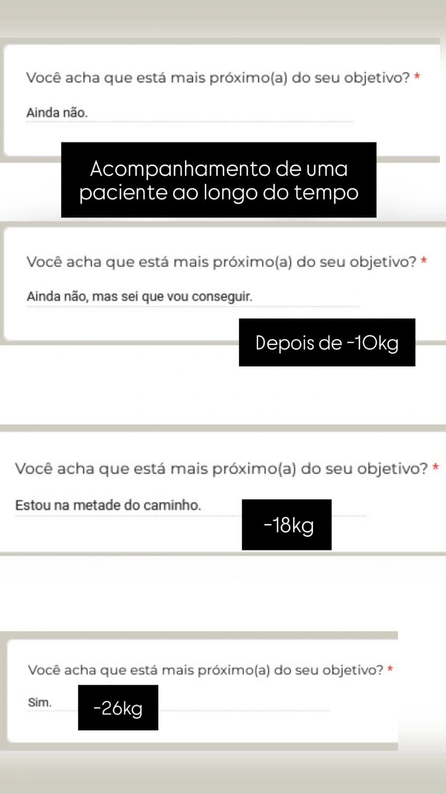Depoimento de paciente