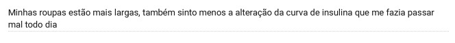 Depoimento de paciente